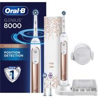 🌹 rose gold oral-b genius 8000 electric toothbrush with bluetooth connectivity for superior seo logo