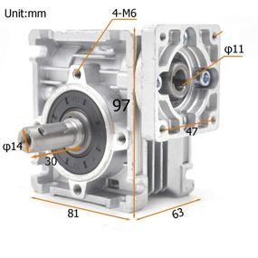 img 3 attached to Gearbox NMRV 030 Speed Reducer Ratio