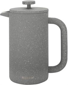 img 3 attached to Highwin 8-Cup/34-Ounce Double Wall Insulated Stainless Steel French Press Coffee Maker, Robust Coffee Tea Brewer with Stainless Steel Plunger (Graphite Gray)