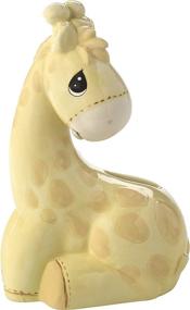 img 1 attached to 🦒 Yellow Ceramic Giraffe Piggy Bank for Precious Moments