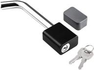 🔒 czc auto trailer hitch receiver lock with swivel head and padlock style, 5/8 inch bent pin for class iii and iv, fits 2-2-1/2 inch receiver, ideal for towing trailer, truck, car, boat, rv, bike rack tray, and ball mount logo