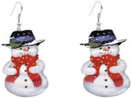 🎄 festive christmas dangle hook earrings: santa claus, snowman, christmas tree & garland charms - perfect xmas gifts for women and teen girls - hypoallergenic fashion jewelry logo