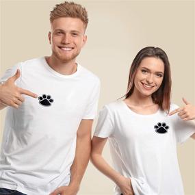 img 2 attached to 👕 Одежда PAGOW: Стильный черно-белый декор с вышивкой