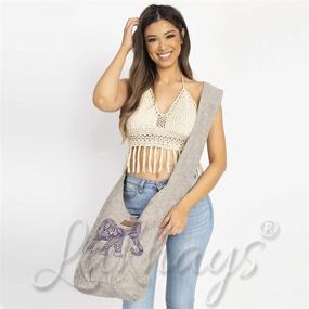 img 1 attached to 👜 Stylish Crossbody Charcoal Bohemian Festival Bag for Women - Handbags & Wallets with Hobo Bag design