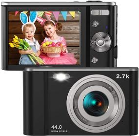 img 4 attached to Digital Camera HD 2.7K 44 MP Vlogging Camera with Webcam – 2.88&#34; IPS Screen, 16X Zoom, 2 Batteries | Perfect Gift for Birthdays, Christmas, Thanksgiving