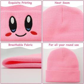 img 3 attached to 🧶 Cozy and Cool: Hotiego Anime Knit Hat Beanie for Unisex Winter Fashion