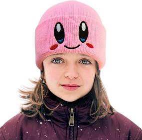 img 4 attached to 🧶 Cozy and Cool: Hotiego Anime Knit Hat Beanie for Unisex Winter Fashion