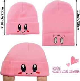 img 2 attached to 🧶 Cozy and Cool: Hotiego Anime Knit Hat Beanie for Unisex Winter Fashion