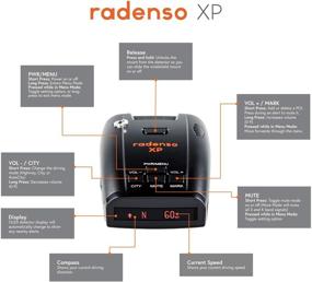 img 2 attached to 🚨 Радар-детектор Radenso XP: максимальная защита с фильтрацией ложных сигналов, GPS-заблокировки, оповещениями о красных светофорах и фотовидеофиксации нарушений скорости, а также техническая поддержка в США.