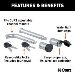 img 2 attached to CURT 23556 Channel Mount Lock