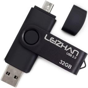 img 4 attached to 💽 LEIZHAN 32 ГБ Micro USB Flash Drive OTG Pendrive: Универсальная флеш-память для Android и ПК - Черный