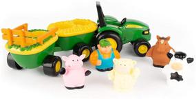 img 4 attached to TOMY John Deere Animal Sounds Hayride: A Fun Green Preschool Toy