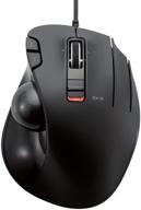 🖱️ elecom wired thumb-operated trackball mouse: smooth tracking, 6-button function & precision optical gaming sensor (m-xt3urbk) logo