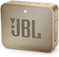 jbl go 2 portable waterproof speaker in champagne: take your music anywhere! logo