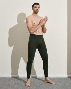 img 2 attached to 👖 LAPASA Men's 100% Merino Wool Thermal Underwear Pants: Lightweight & Midweight Leggings for Base Layer Bottom - M30, M68