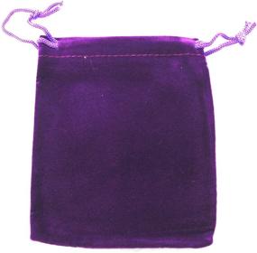 img 1 attached to AEAOA 3.6x4.8 Inches Pack of 25 Purple Velvet Gift Bags - Elegant Drawstring Jewelry Pouches for Wedding Favors, Candy & More