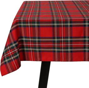 img 3 attached to RUIBAO HOME Christmas Tablecloth: Premium Rectangle Food Service Equipment & Supplies for Festive Dining