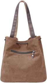 img 3 attached to Bucket Womens Canvas Handbags Shoulder