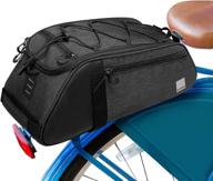 🚲 allnice bike trunk bag 8l - rear rack panniers bag for cycling seat pack saddle pouch logo