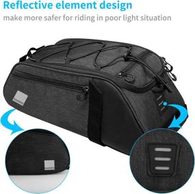 img 1 attached to 🚲 Allnice Bike Trunk Bag 8L - Rear Rack Panniers Bag for Cycling Seat Pack Saddle Pouch