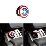 🚗 fugardeeen captain america car start ring: premium 3d abs protector cover for engine start button - ignition switch decorative cover logo