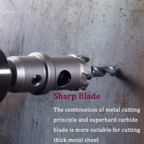 img 1 attached to Cutting Diameter Tungsten Stainless Aluminum Cutting Tools in Hole Saws & Accessories