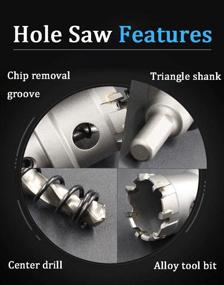 img 2 attached to Cutting Diameter Tungsten Stainless Aluminum Cutting Tools in Hole Saws & Accessories
