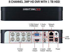 img 1 attached to 🦉 Night Owl 8-Channel 3MP Extreme HD 3.0 DVR with 1TB Storage (Compatible with CM-PTHD30W-BU Cameras)