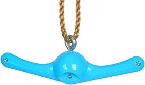 img 1 attached to 🏞️ Gardtech 360° Spinning Swing Set Attachments: Obstacle Course Kit Accessories for Kids - Adjustable Monkey Jungle Gym for Playground Backyard Training (Ninja Twist Gym Swing-Blue)