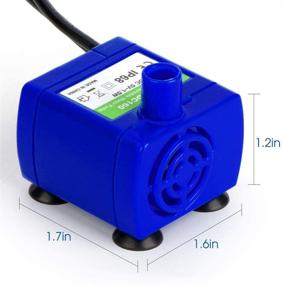 img 2 attached to Beewarm Replacement Pump for 84oz/2.5L Cat Water Fountain - Ultra Quiet, Long Life Span, 6ft USB Power Cable - DIY (Water Pump)