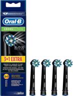 oral-b crossaction black edition 3+1 replacement heads pack: enhanced cleaning performance logo