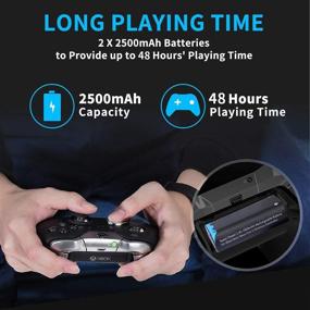 img 3 attached to 🎮Улучшите игровой опыт с батарейным пакетом для контроллера Xbox One: 2 аккумулятора + быстрая зарядка.