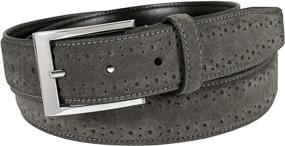 img 1 attached to Florsheim Mens Belt Lucky Suede Men's Accessories