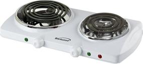 img 1 attached to 🔥 Brentwood Electric Twin Burner: Model TS-368 - Efficient & Reliable Cooking Solution