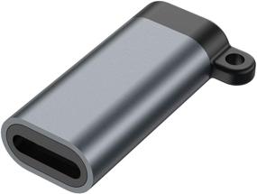 img 3 attached to QianLink Grey Charging Adapter: Female to Female Charger Compatible with Apple Pencil - Keychain Included