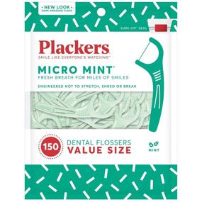 img 4 attached to 🪥 Plackers Micro Mint Floss Picks, 150 ct.