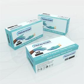 img 3 attached to PARAMOUNT NITRILE MULTIPURPOSE DISPOSABLE TURQUOISE