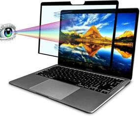 img 4 attached to 👀 Защитная пленка для экрана MacBook Pro 13 дюймов - PYS Blue Light Защитная пленка для MacBook Pro и Air - Предотвращение усталости глаз - Легкая установка - Обновление - MacBook Pro 2020-2021 и MacBook Air 2018-2020.