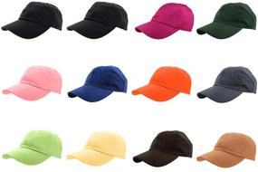 img 1 attached to 🧢 Gelante Baseball Caps - Wholesale LOT 12 Pack of Adjustable Size, 100% Cotton Blank Caps