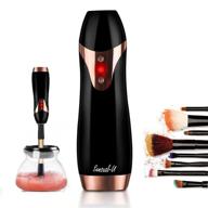 electric makeup brush cleaner spinner - automatic machine kit for professional makeup brush cleaning - effortless and hygienic way to clean makeup brushes - eliminate dirt, bacteria, and dead cells logo