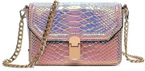 img 2 attached to Remeehi Hologram Leather Shoulder Crossbody Women's Handbags & Wallets and Shoulder Bags