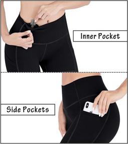 img 2 attached to Heathyoga High Waist Workout Biker Shorts for Women with Pockets - Yoga and Running Shorts for Women