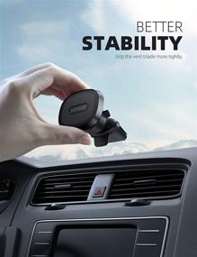 img 1 attached to 📱 Lamicall Magnetic Car Phone Mount - Secure Air Vent Phone Holder for iPhone and Smartphones [6 Strong Magnets]