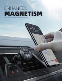 img 3 attached to 📱 Lamicall Magnetic Car Phone Mount - Secure Air Vent Phone Holder for iPhone and Smartphones [6 Strong Magnets]