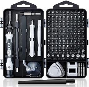 img 4 attached to 🔧 122 in 1 Magnetic Laptop Screwdriver Kit - Computer Repair Set with Precision Screwdrivers - Small Impact Screw Driver Set - Grey - Ideal for Computer, Laptop, PC, iPhone, Watch, Ps4 - DIY Hand Tools