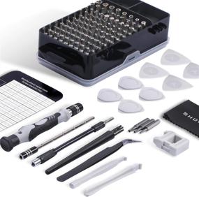 img 2 attached to 🔧 122 in 1 Magnetic Laptop Screwdriver Kit - Computer Repair Set with Precision Screwdrivers - Small Impact Screw Driver Set - Grey - Ideal for Computer, Laptop, PC, iPhone, Watch, Ps4 - DIY Hand Tools