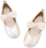 👠 stunning walofou flower girls dress heel mary jane shoes for wedding party bridesmaids - perfect princess footwear logo