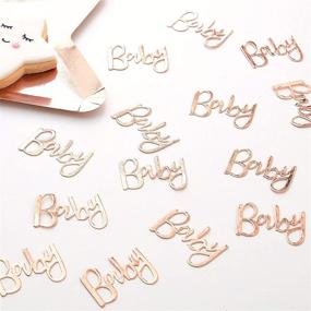 img 2 attached to 🎀 Ginger Ray Rose Gold Baby Shower Table Scattter Confetti with Twinkle Twinkle Theme