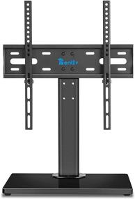img 4 attached to 📺 Rentliv Universal TV Stand: Adjustable Height Table Top Stand for 37-55 inch LCD LED TVs - Solid Wooden Base, Wire Management & VESA 400x400mm