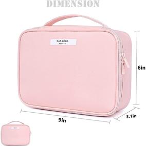 img 2 attached to 💄 Makeup Bag with Inner Pouch - Pink Cosmetic Travel Bag for Women, Large Toiletry Bag for Girls, Makeup Bag with Brush Bags - Reusable Travel Toiletry Bag